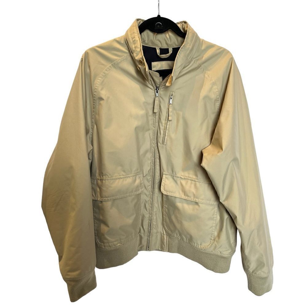 Lands' End Men's Jacket Full Zip Light Tan Size Medium(38-40)
